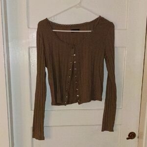 GAP Brown Button Down Shirt